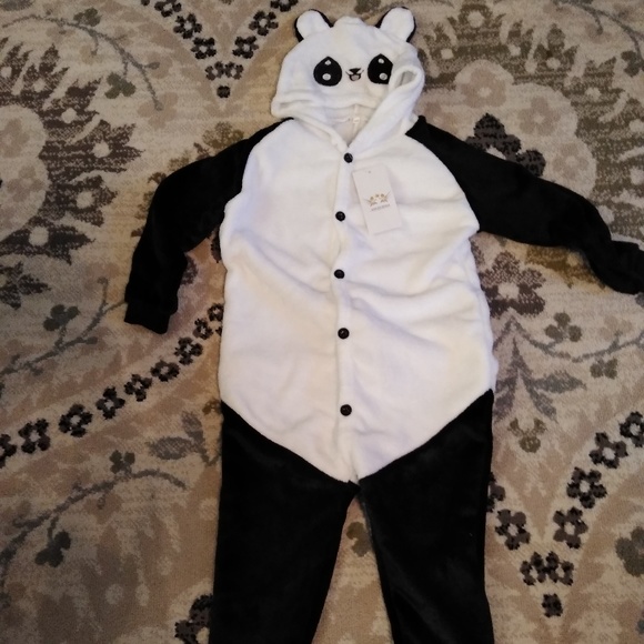 Angelieno Unisex Panda pajamas/costume size 5 - Picture 4 of 8
